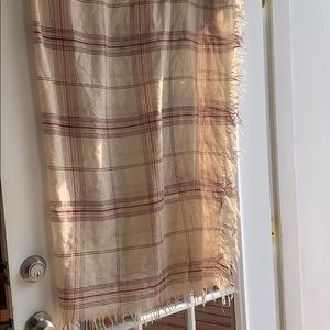 Tartan Pattern Blanket Scarf